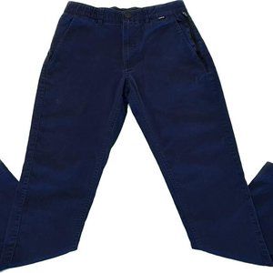HURLEY Men’s Chino Pants Size 28 Navy Blue